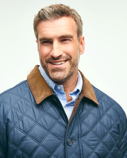 Big & Tall Paddock Diamond Quilted Coat, image 4