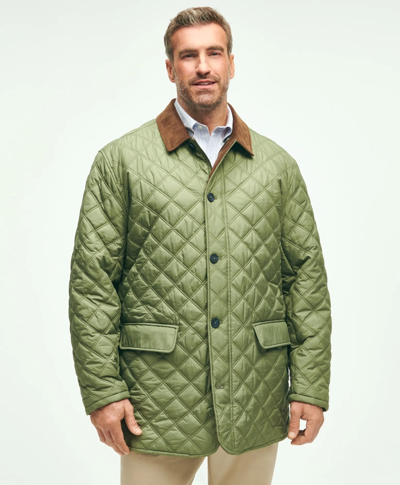 Big & Tall Paddock Diamond Quilted Coat, image 2