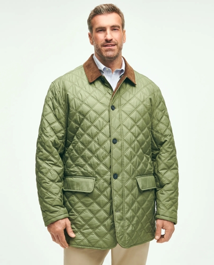 Big & Tall Paddock Diamond Quilted Coat, image 2