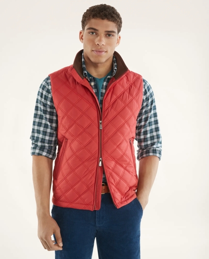Big & Tall Paddock Diamond Quilted Vest, image 2