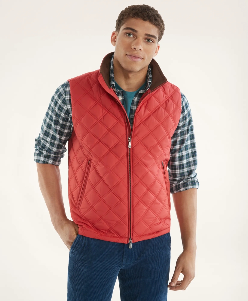 Big & Tall Paddock Diamond Quilted Vest, image 3