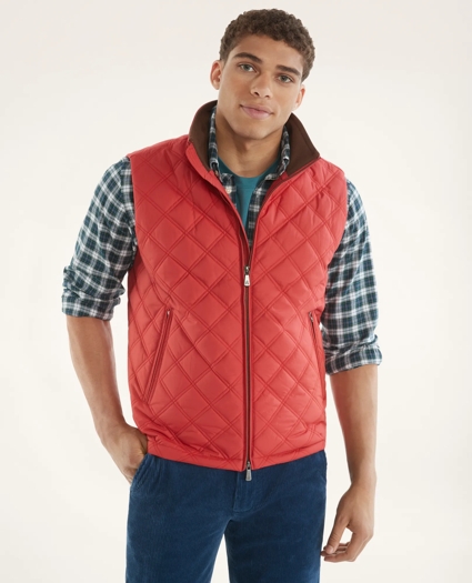 Big & Tall Paddock Diamond Quilted Vest, image 3