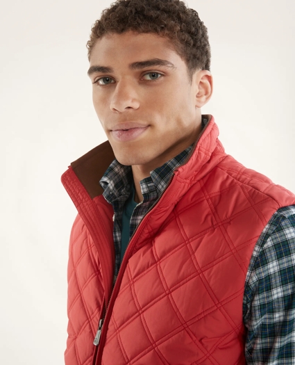 Big & Tall Paddock Diamond Quilted Vest, image 5