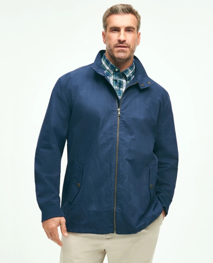 Big & Tall Cotton Blend Harrington Jacket, image 1
