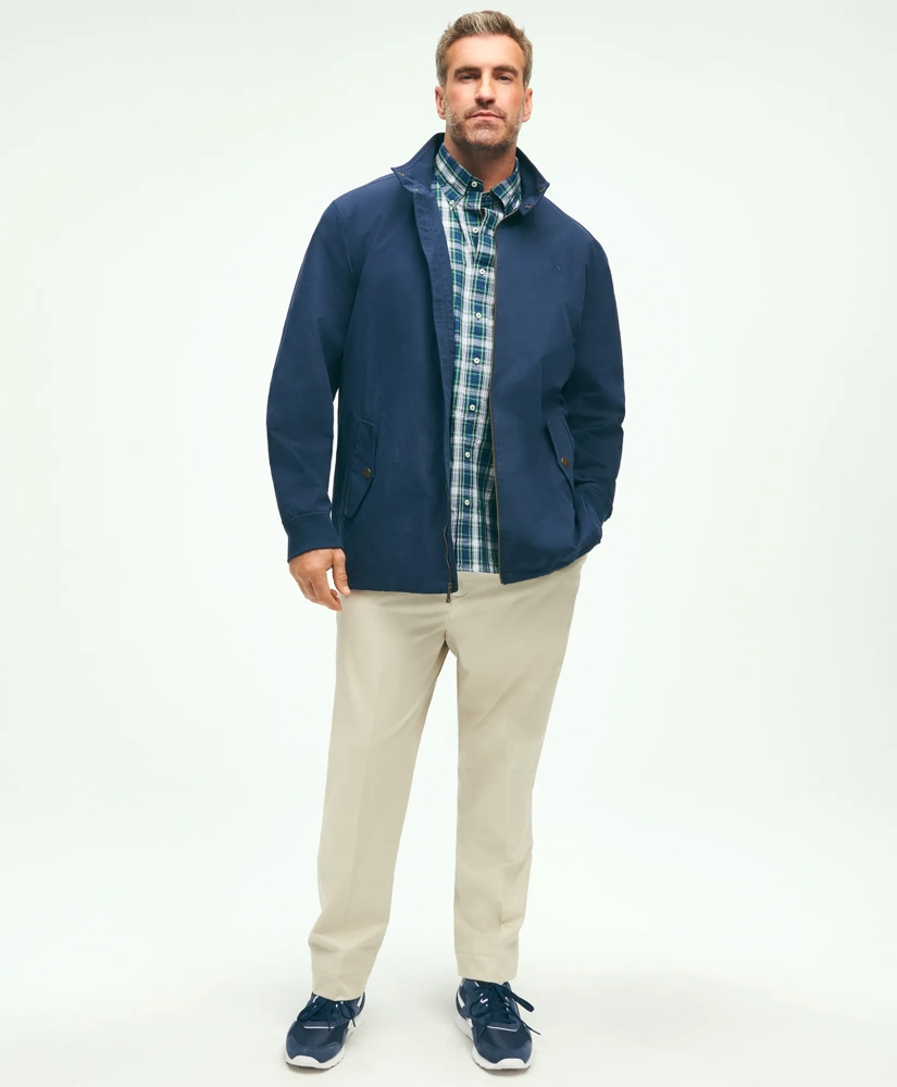 Big & Tall Cotton Blend Harrington Jacket, image 2