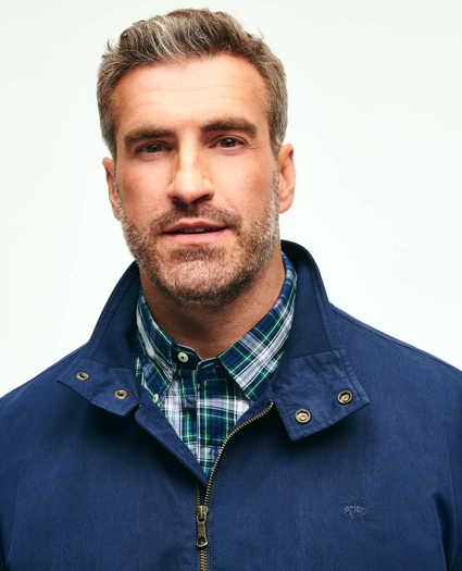 Big & Tall Cotton Blend Harrington Jacket, image 4