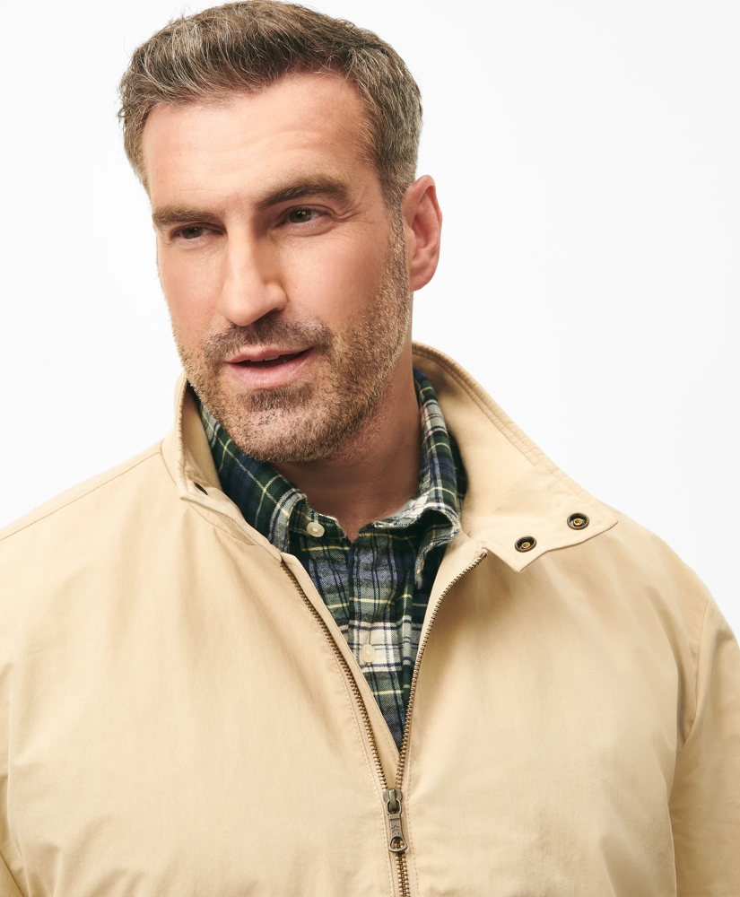 Big & Tall Bomber Jacket in Cotton Blend, image 3