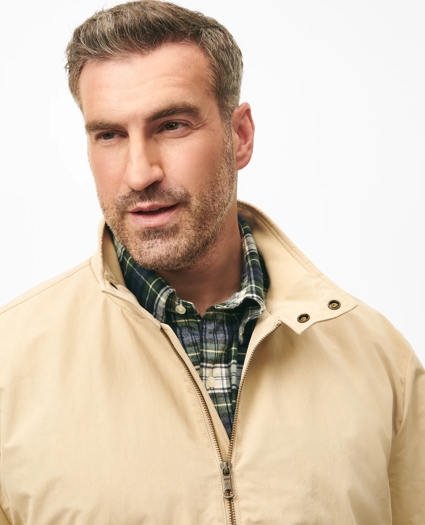 Big & Tall Bomber Jacket in Cotton Blend, image 3