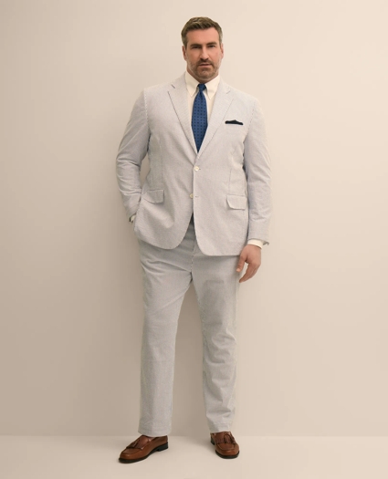 Big & Tall Cotton Seersucker Sport Coat, image 2
