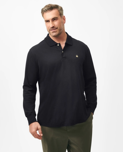 Golden Fleece® Big & Tall Stretch Supima® Long-Sleeve Polo Shirt, image 1