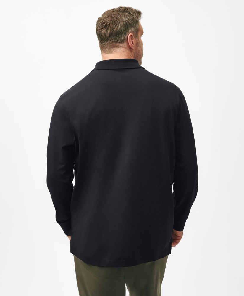 Golden Fleece® Big & Tall Stretch Supima® Long-Sleeve Polo Shirt, image 3