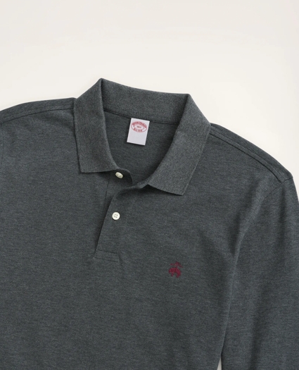 Golden Fleece® Big & Tall Stretch Supima® Long-Sleeve Polo Shirt, image 2