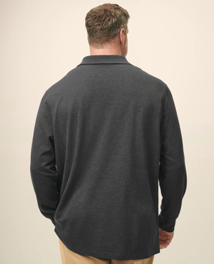 Golden Fleece® Big & Tall Stretch Supima® Long-Sleeve Polo Shirt, image 3