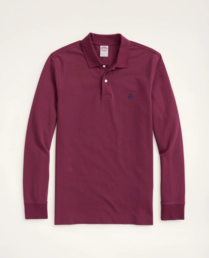 Golden Fleece® Big & Tall Stretch Supima® Long-Sleeve Polo Shirt, image 1