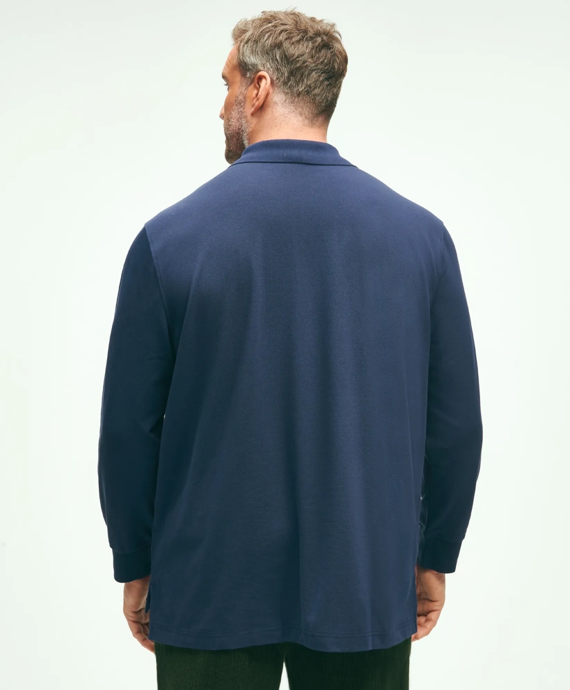 Golden Fleece® Big & Tall Stretch Supima® Long-Sleeve Polo Shirt, image 4
