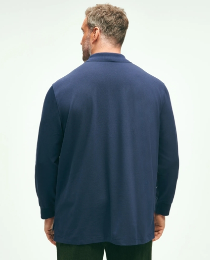 Golden Fleece® Big & Tall Stretch Supima® Long-Sleeve Polo Shirt, image 4