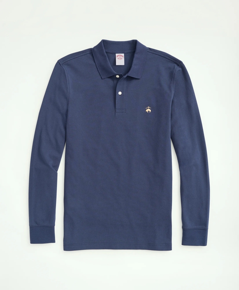 Golden Fleece® Big & Tall Stretch Supima® Long-Sleeve Polo Shirt, image 5