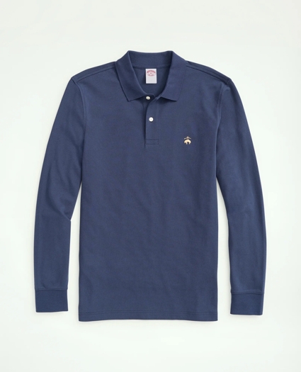 Golden Fleece® Big & Tall Stretch Supima® Long-Sleeve Polo Shirt, image 5