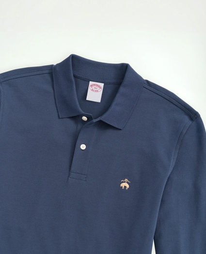 Golden Fleece® Big & Tall Stretch Supima® Long-Sleeve Polo Shirt, image 6