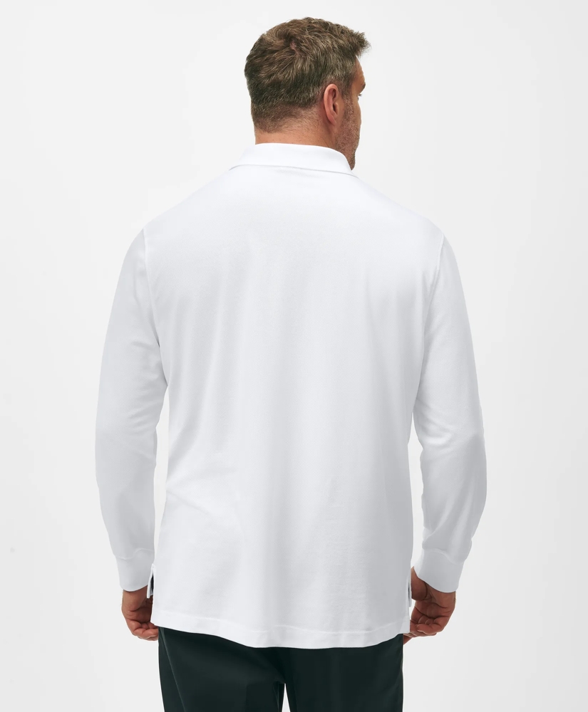 Golden Fleece® Big & Tall Stretch Supima® Long-Sleeve Polo Shirt, image 3