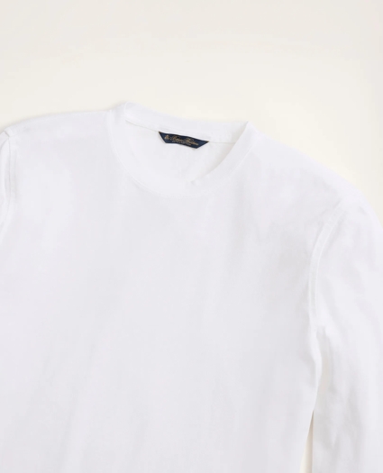 Big & Tall Supima® Cotton Long-Sleeve Logo T-Shirt, image 2
