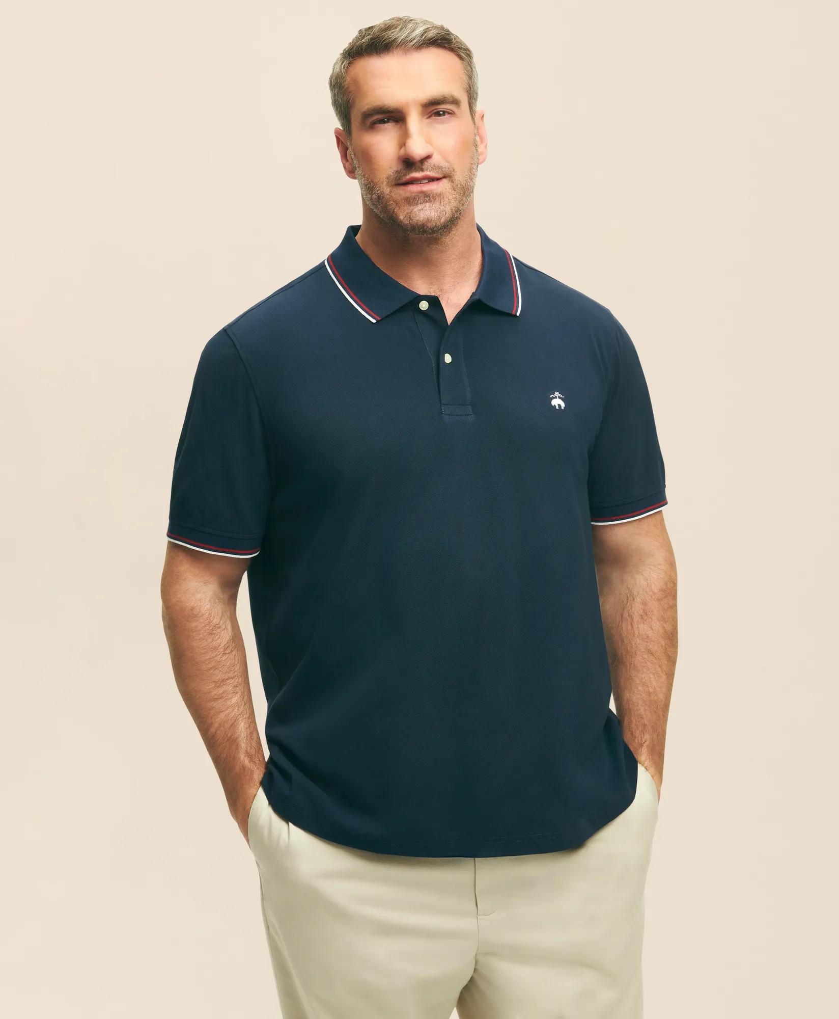 Big & Tall Golden Fleece&reg; Supima&reg; Tipped Polo Shirt, image 1