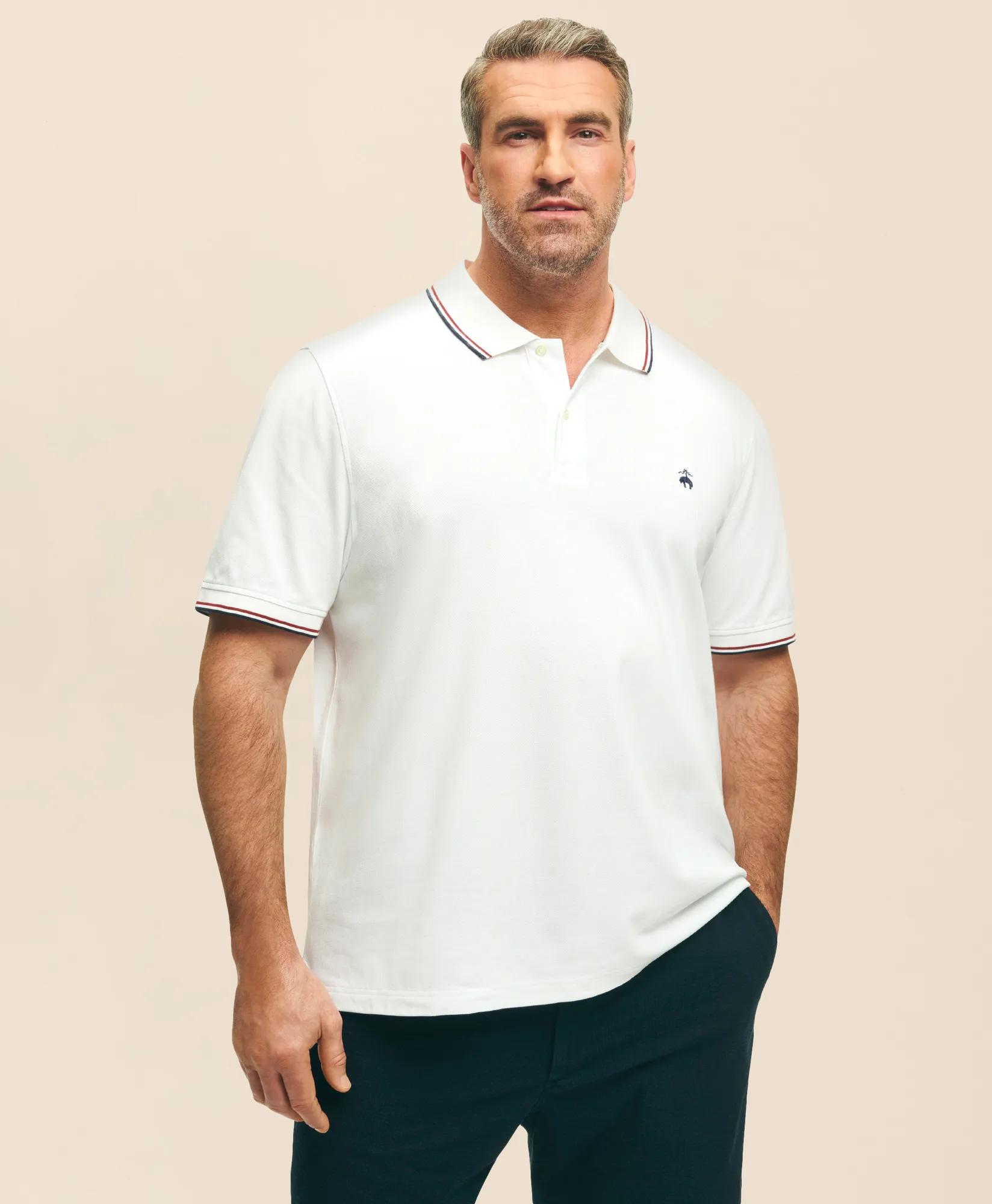 Big & Tall Golden Fleece&reg; Supima&reg; Tipped Polo Shirt, image 1