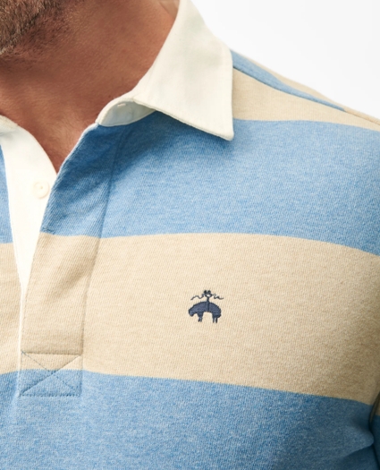 Big & Tall Rugby Shirt in Garment-Washed Cotton, image 2