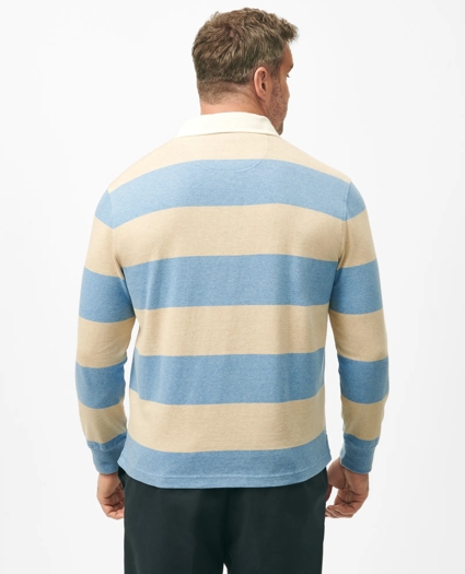 Big & Tall Rugby Shirt in Garment-Washed Cotton, image 3