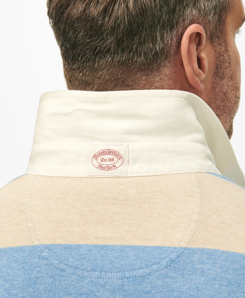 Big & Tall Rugby Shirt in Garment-Washed Cotton, image 4