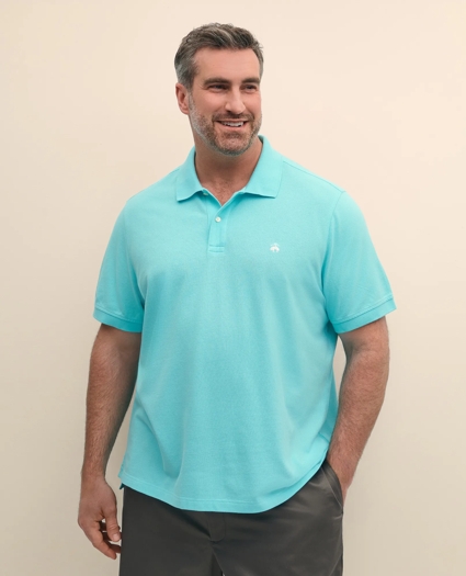 Big & Tall Cotton Pique Polo Shirt, image 1