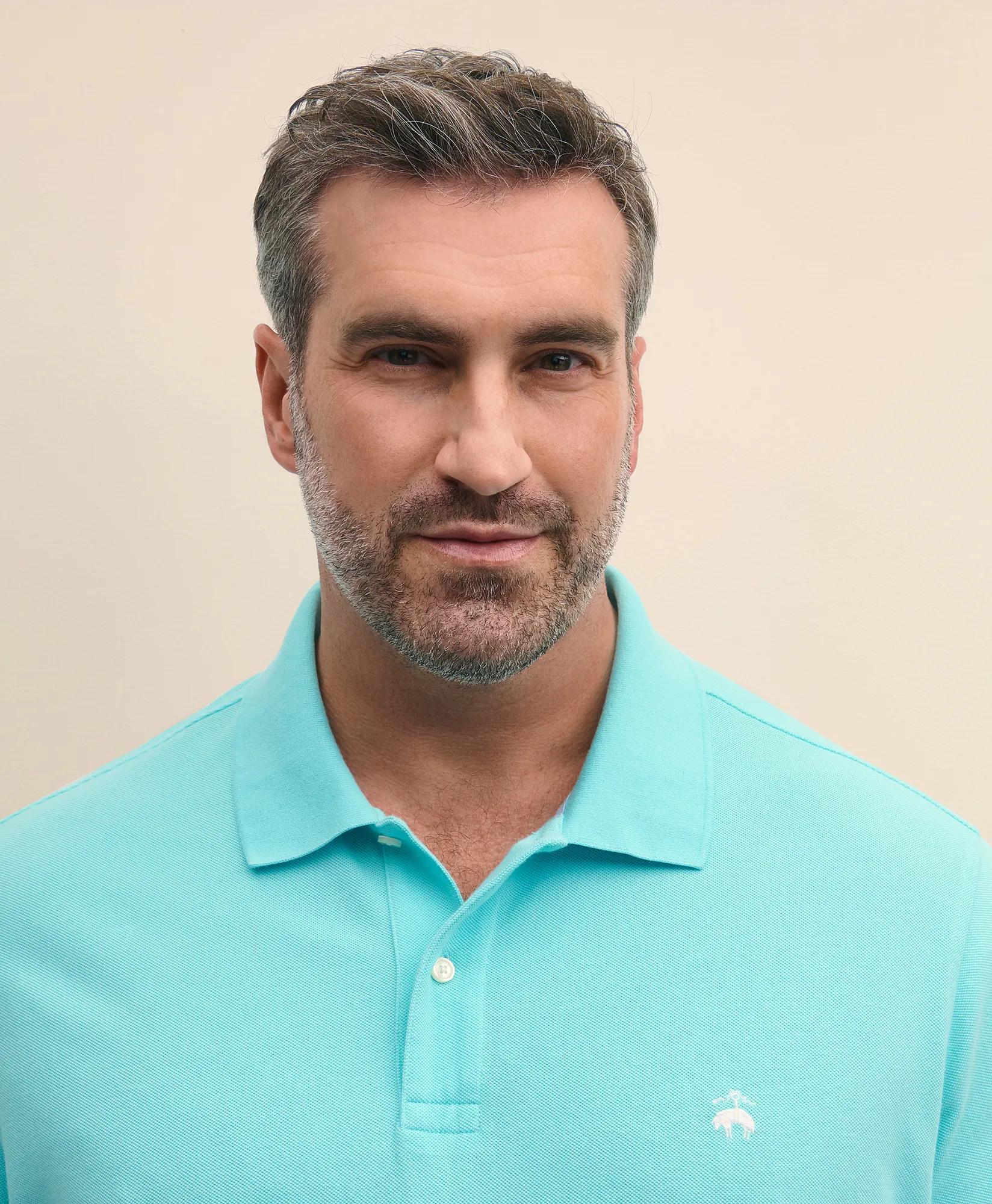 Big & Tall Cotton Pique Polo Shirt, image 2