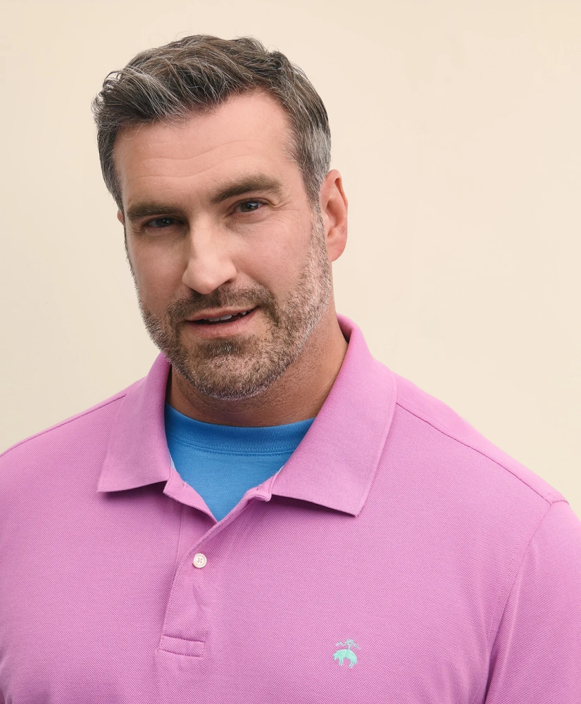 Big & Tall Cotton Pique Polo Shirt, image 2