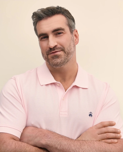 Big & Tall Cotton Pique Polo Shirt, image 1