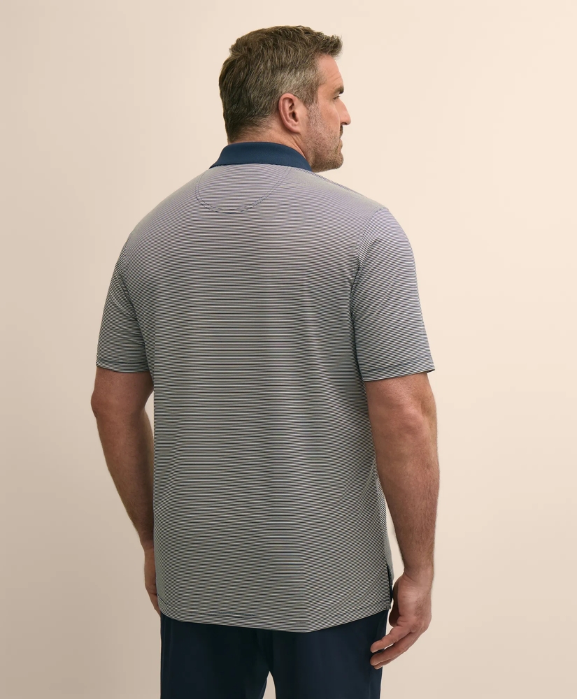 Performance Series Big & Tall Microstripe Polo Shirt, image 3