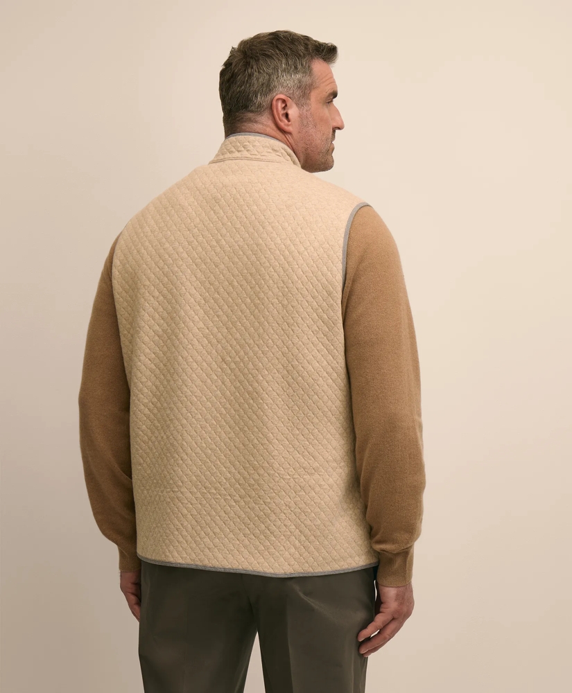 Big & Tall Cotton Blend Diamond-Quilted Vest, image 4