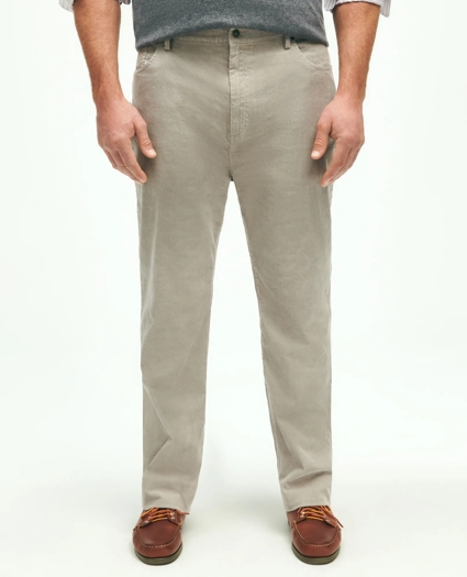 Big & Tall Five-Pocket Stretch Corduroy Cotton Pants