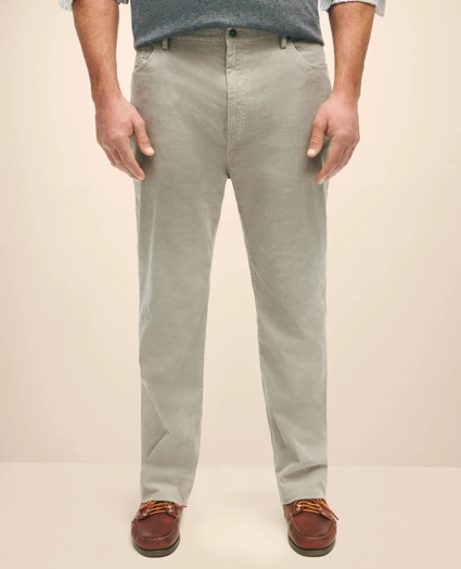 Big & Tall Five-Pocket Stretch Corduroy Cotton Pants