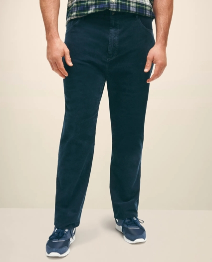 Big & Tall Five-Pocket Stretch Corduroy Cotton Pants, image 1