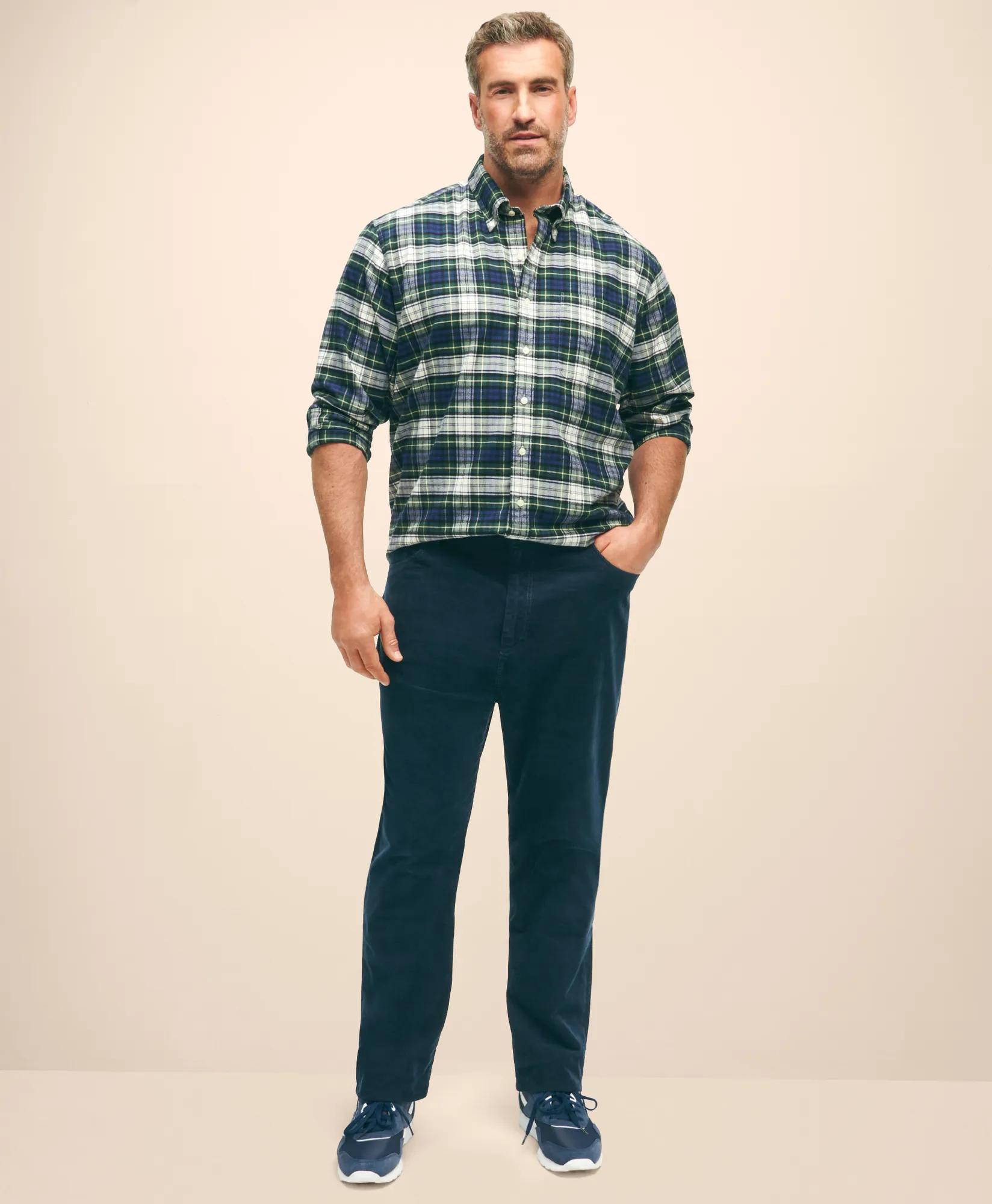 Big & Tall Five-Pocket Stretch Corduroy Cotton Pants, image 2