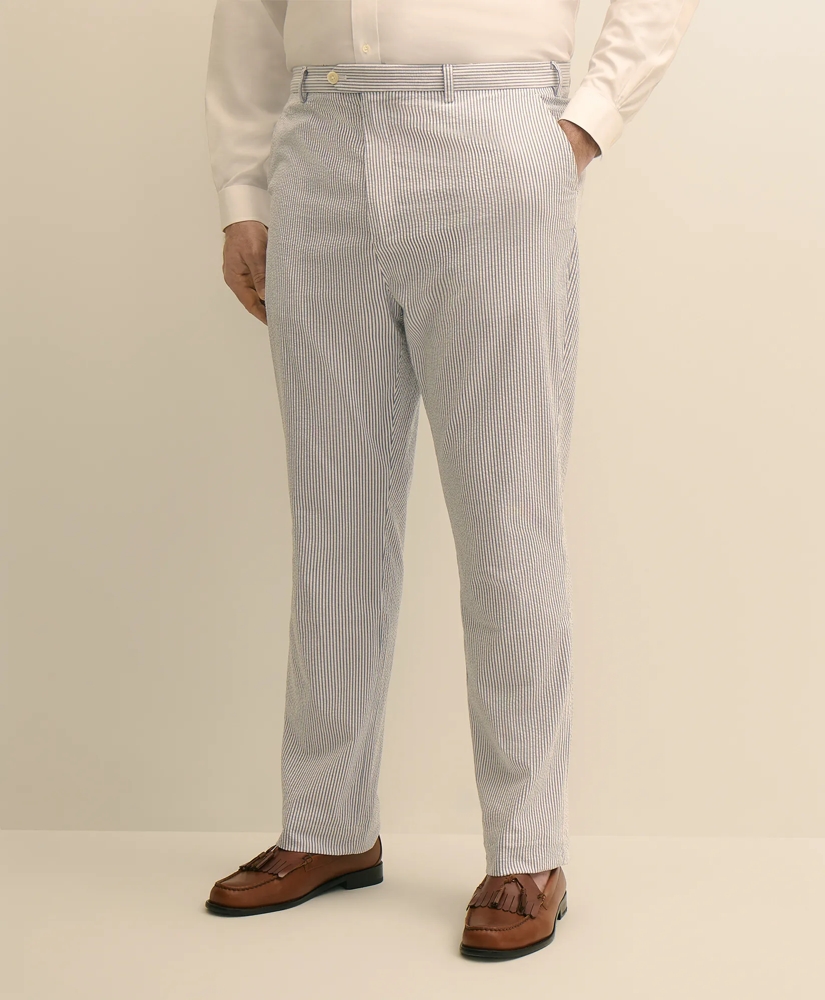 Big & Tall Cotton Seersucker Pants, image 2