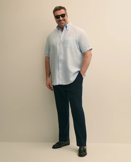 Big & Tall Cotton Seersucker Pants, image 1