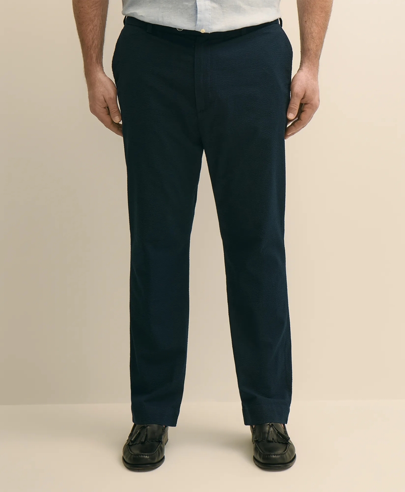 Big & Tall Cotton Seersucker Pants, image 2