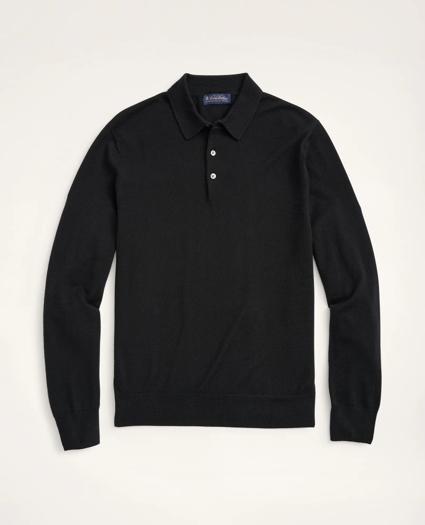 Big & Tall Merino Polo Sweater, image 1