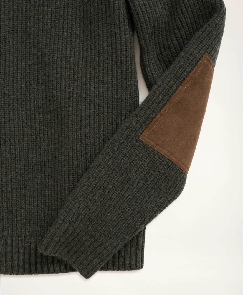 Big & Tall Military Lambswool Rib Sweater, image 3