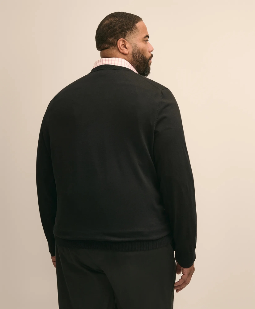 Big & Tall Supima&reg; Cotton V-Neck Sweater, image 4