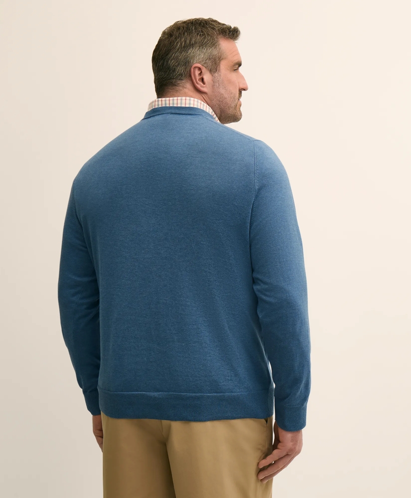 Big & Tall Supima&reg; Cotton V-Neck Sweater, image 3