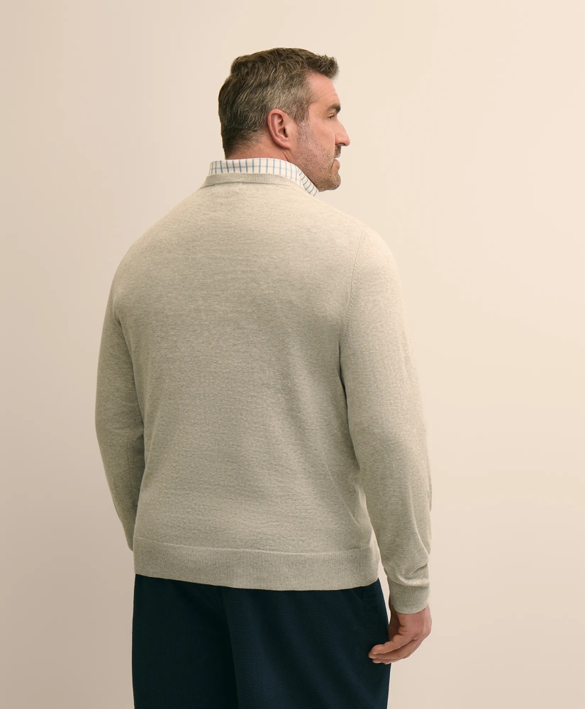 Big & Tall Supima&reg; Cotton V-Neck Sweater, image 3
