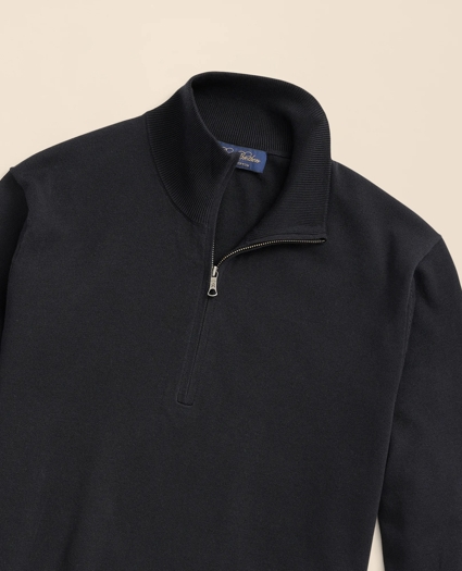 Big & Tall Supima&reg; Cotton Quarter-Zip Sweater, image 2