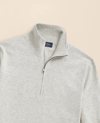 Big & Tall Supima&reg; Cotton Quarter-Zip Sweater, image 2